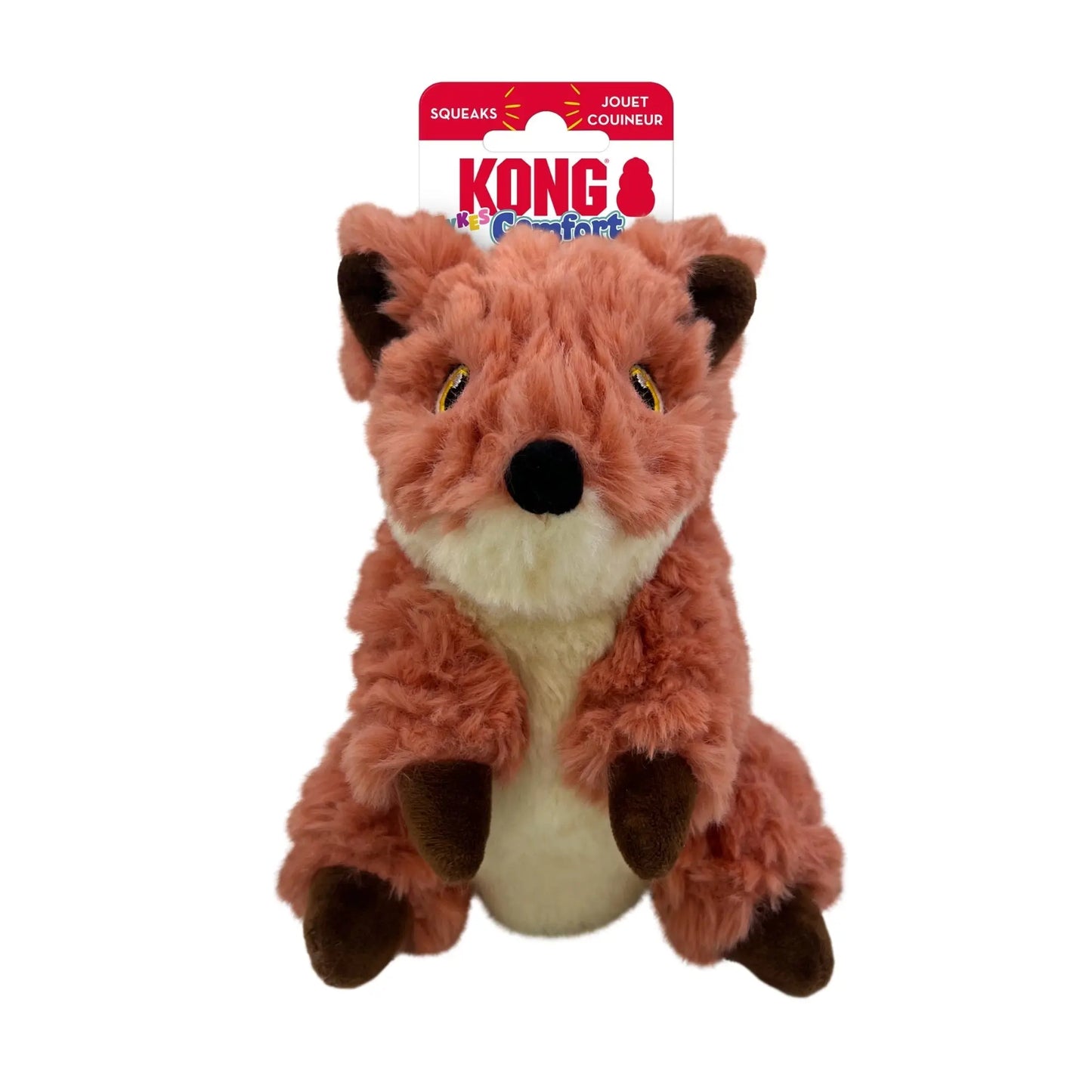 KONG Comfort Tykes Dog Toy Fox, SM (2pack) Kong