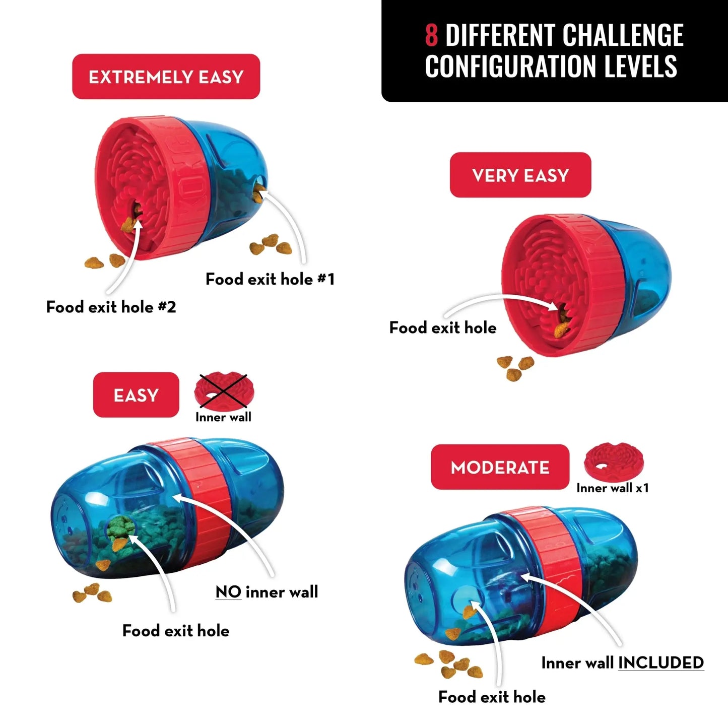 KONG Scuttle Pod Treat Dispenser Dog Toy 1ea/LG Kong