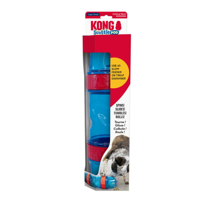 KONG Scuttle Pod Treat Dispenser Dog Toy 1ea/LG Kong