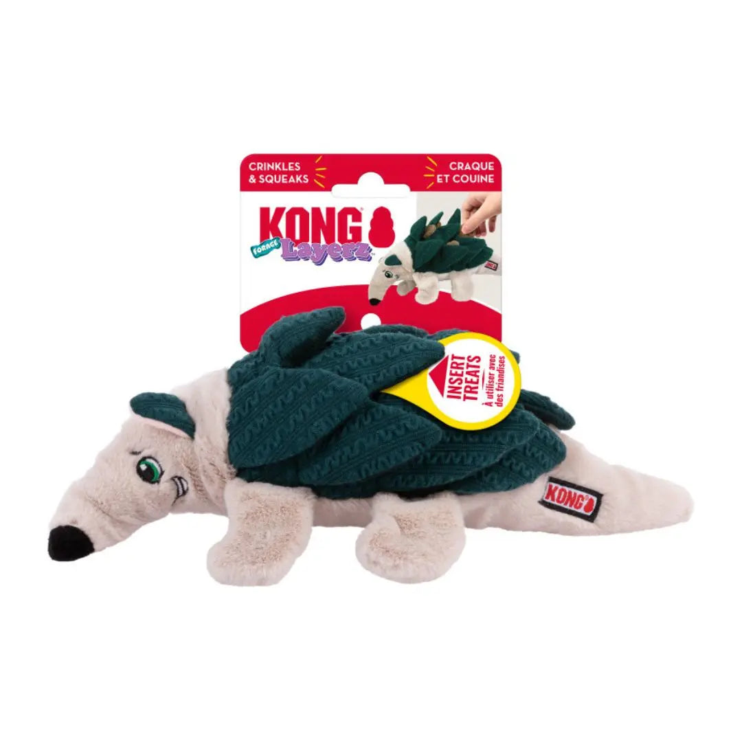KONG Layerz Forage Dog Toy Armadillo, 1ea/MD Kong