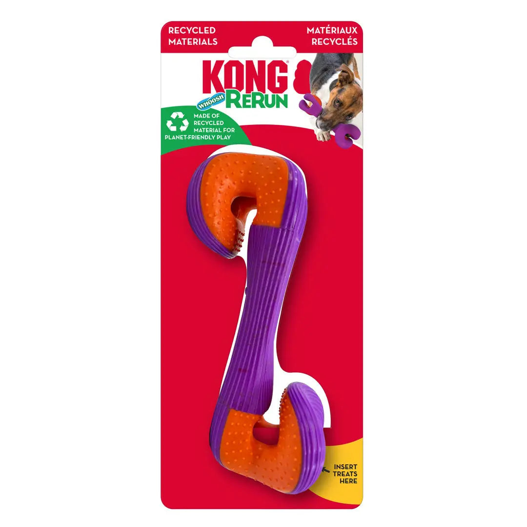 KONG Rerun Whoosh Bone Dog Toy Assorted 1ea/SM/MD Kong
