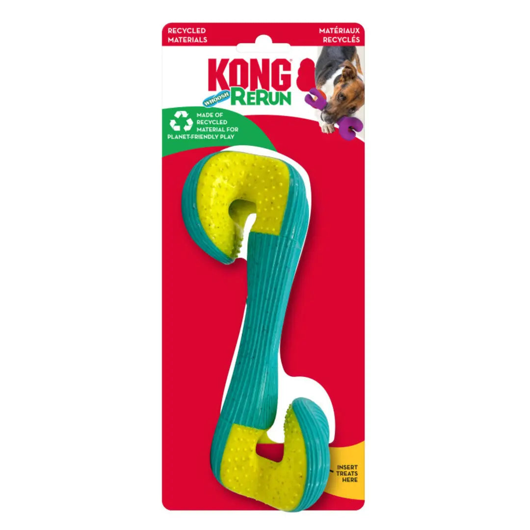 KONG Rerun Whoosh Bone Dog Toy Assorted 1ea/MD/LG Kong