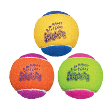 KONG Air Dog Squeaker Dog Toy Birthday Balls Assorted 1ea/3 pk, MD Kong