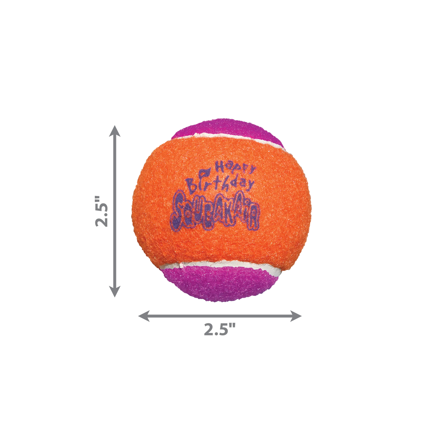 KONG Air Dog Squeaker Dog Toy Birthday Balls Assorted 1ea/3 pk, MD Kong