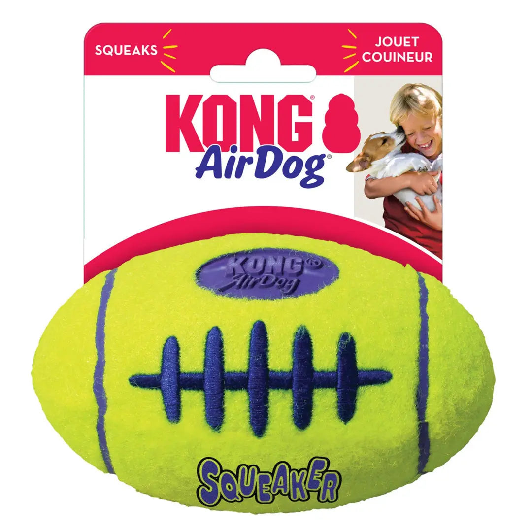 KONG Air Dog Squeaker Football Dog Toy 1ea/MD Kong