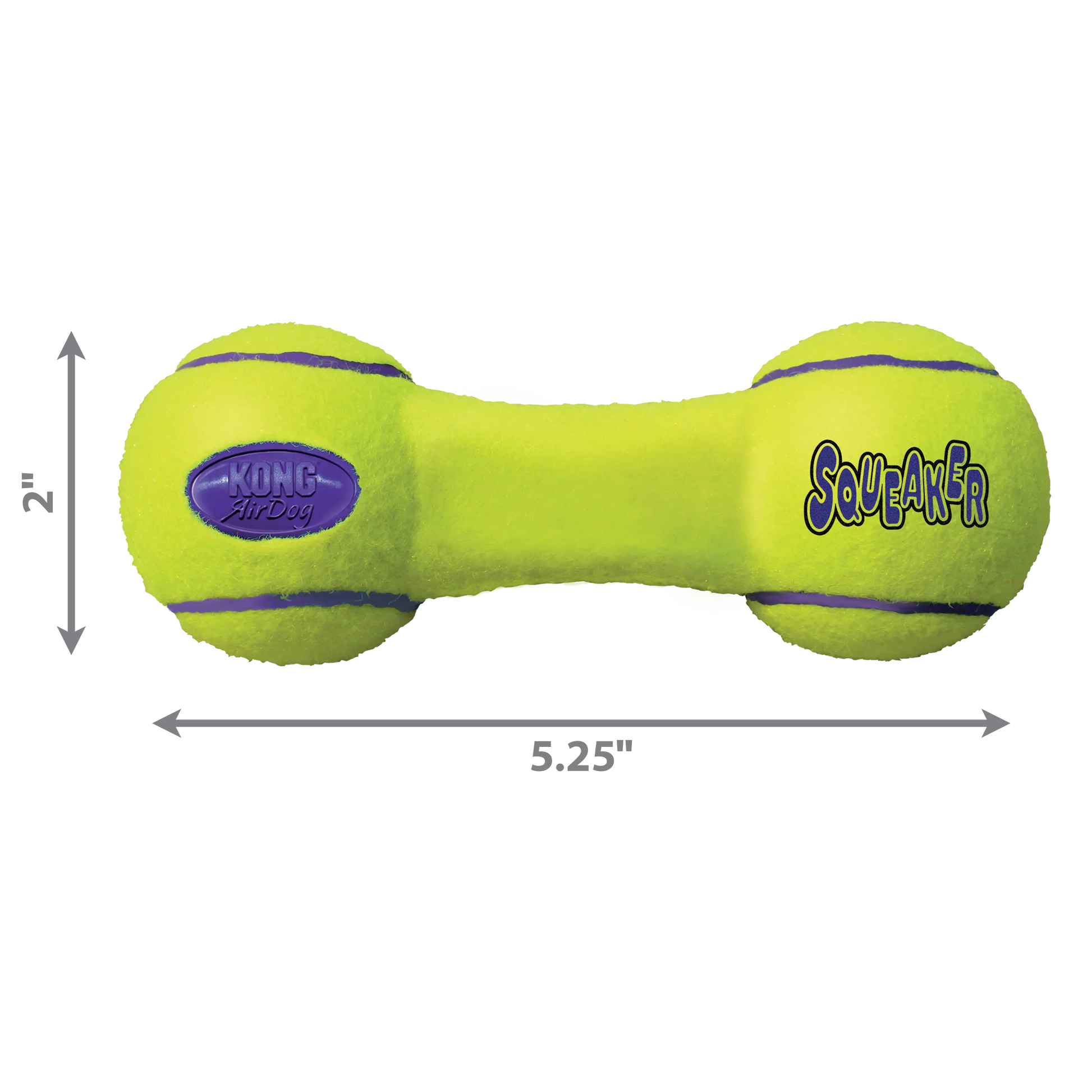 KONG Air Dog Squeaker Dumbbell Dog Toy 1ea/SM Kong