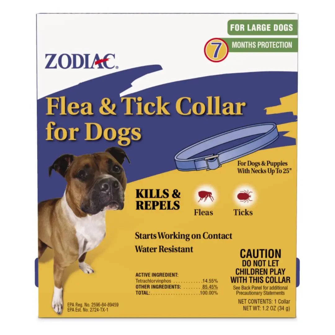 Zodiac Flea and Tick Collar for Dogs 1ea/Large Zodiac