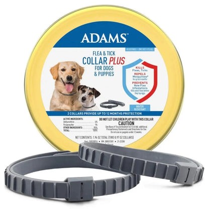 Adams Flea  Tick Collar for Dogs  Puppies 1ea/2 pk Adams