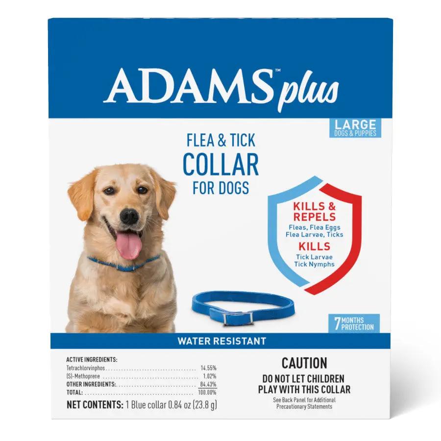 Adams Plus Flea  Tick Collar for Dogs, Small 1ea/Large Adams