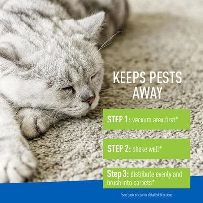 Adams Carpet Powder with Linalool and Nylar 1ea/16 oz Adams