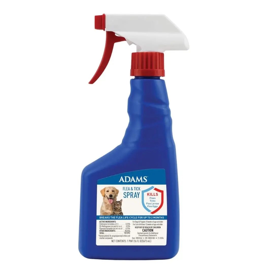 Adams Flea  Tick Dog and Cat Spray 1ea/16 fl oz Adams