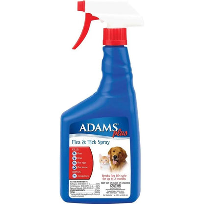 Adams Flea  Tick Dog and Cat Spray 1ea/32 fl oz Adams