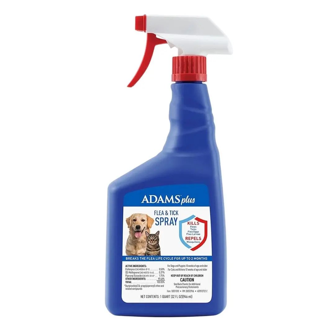 Adams Flea  Tick Dog and Cat Spray 1ea/32 fl oz Adams