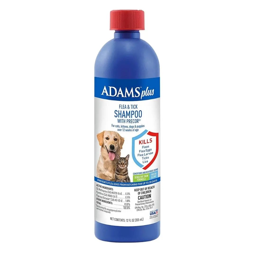 Adams Plus Flea  Tick Shampoo with Precor 1ea/12 oz Adams