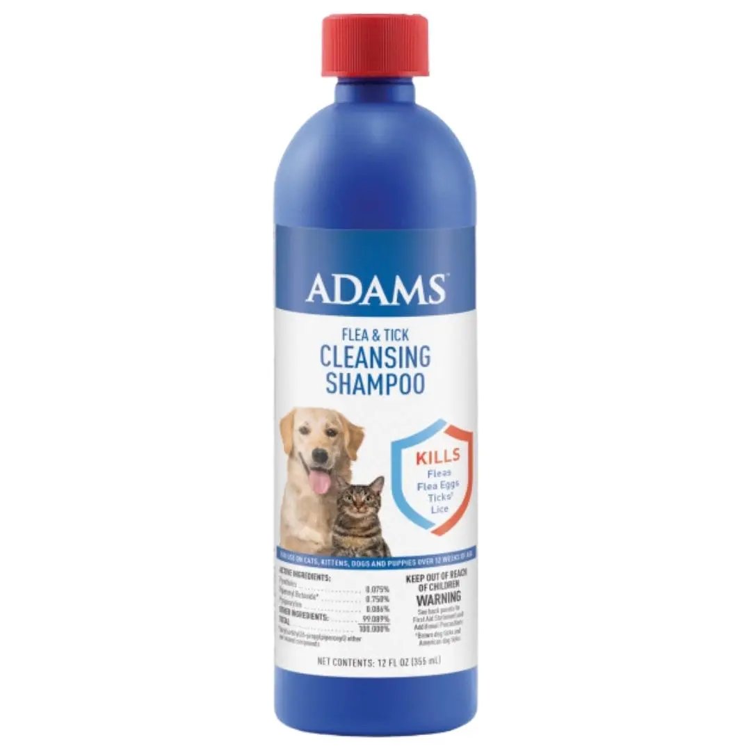 Adams Flea  Tick Cleansing Shampoo Clear, 1ea/12 oz Adams
