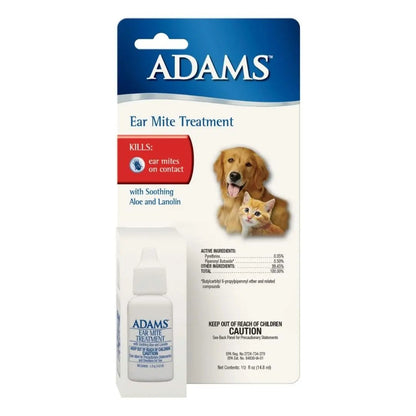 Adams Ear Mite Treatment Clear, 1ea/0.5 fl oz Adams