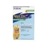Zodiac Spot On Plus Flea  Tick Control for Cats 1ea/5 Lbs And Over, 4 pk Zodiac