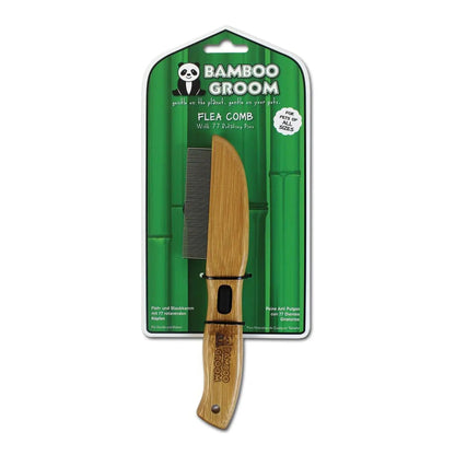 Bamboo Groom Rotating Flea Comb Bamboo Groom