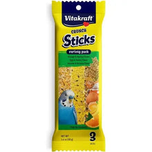Vitakraft Crunch Sticks Variety Orange, Egg & Banana Flavor Parakeet Treat 1ea/2.4 oz, 3 ct Vitakraft