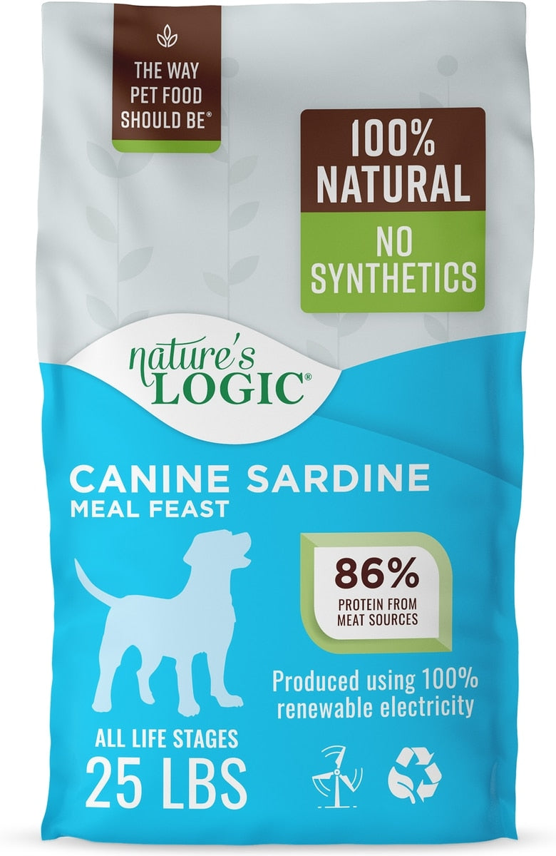Nature's Logic 100% Natural Canine Sardine Meal Feast All Life Stages Dry Dog Food Barkaroo