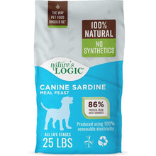 Nature's Logic 100% Natural Canine Sardine Meal Feast All Life Stages Dry Dog Food, 25-lb bag Barkaroo