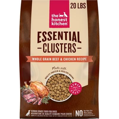 The Honest Kitchen Essential Clusters Whole Grain Beef & Chicken Dry Dog Food, 20-lb bag