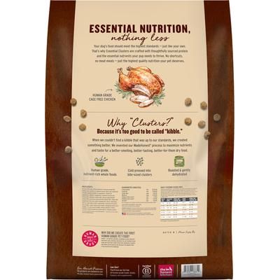 Show full view: The Honest Kitchen Essential Clusters Whole Grain Chicken Dry Dog Food, 20-lb bag slide 3 of 10