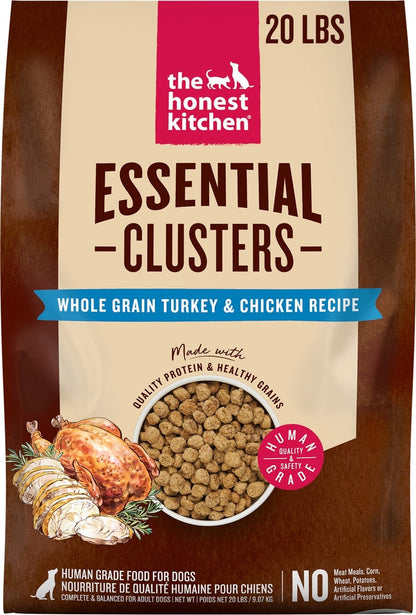 The Honest Kitchen Essential Clusters Whole Grain Turkey & Chicken Dry Dog Food Barkaroo