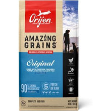 ORIJEN Amazing Grains Original High-Protein Dry Dog Food, 30-lb bag