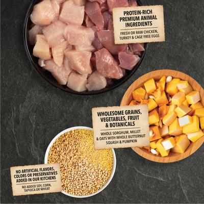 ACANA Free-Run Poultry Wholesome Grains Dry Dog Food, 22.5-lb bag slide 4 of 14