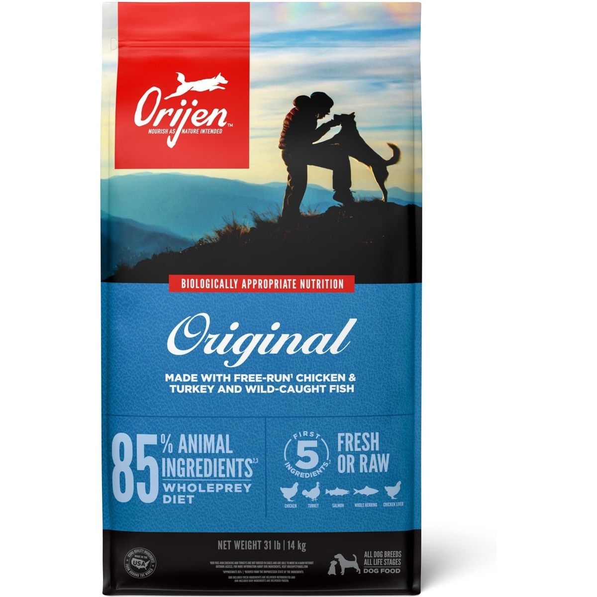ORIJEN Original Grain-Free High-Protein Dry Dog Food Barkaroo