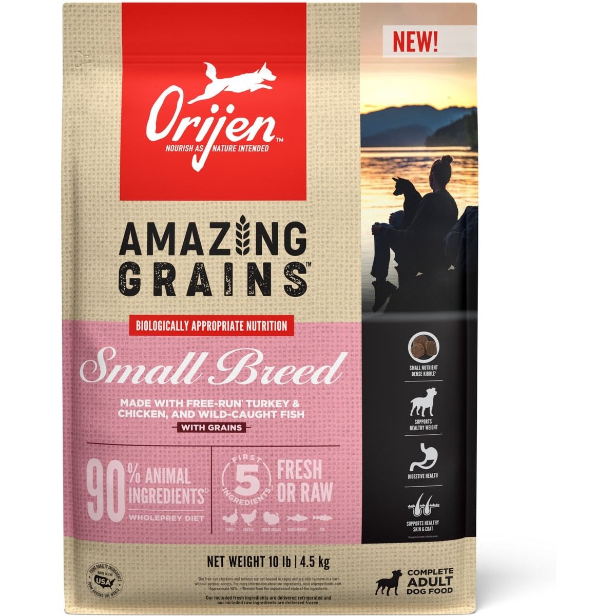 ORIJEN Amazing Grains High-Protein Small Breed Dry Dog Food Barkaroo