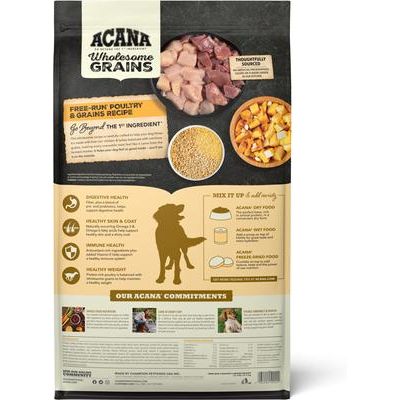 ACANA Free-Run Poultry Wholesome Grains Dry Dog Food, 22.5-lb bag slide 3 of 14