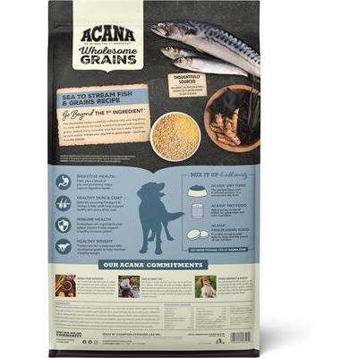 ACANA Sea to Stream Saltwater Fish Wholesome Grains Dry Dog Food, 22.5-lb bag slide 3 of 14