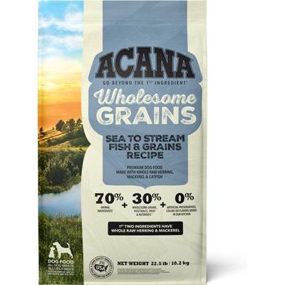 ACANA Sea to Stream Saltwater Fish Wholesome Grains Dry Dog Food, 22.5-lb bag