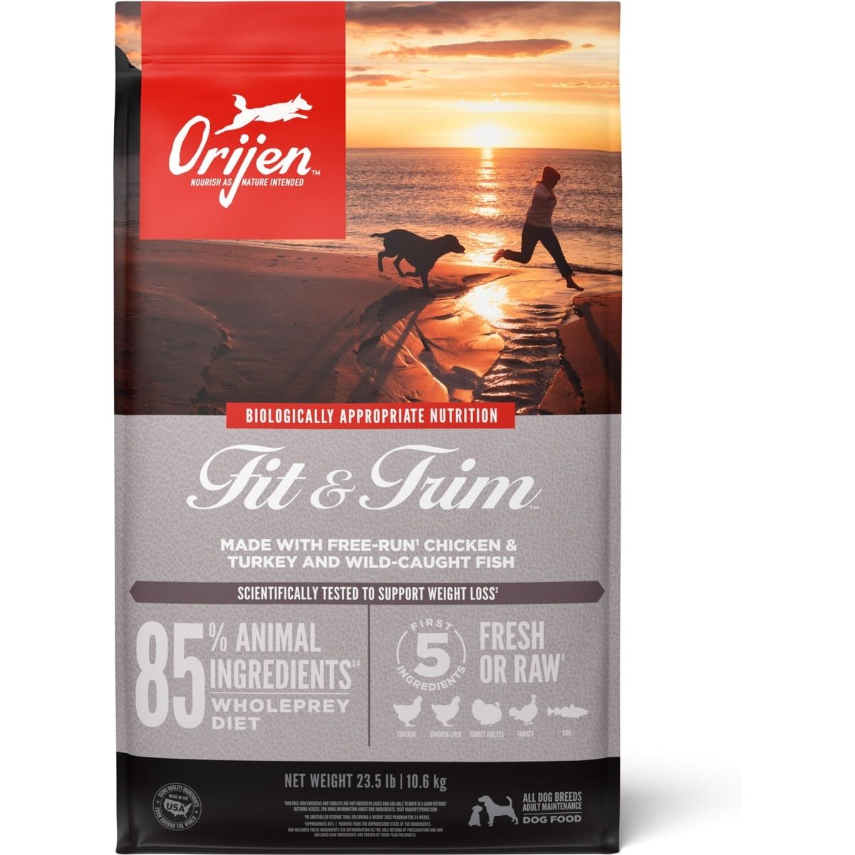 ORIJEN Fit & Trim Grain-Free High-Protein Dry Dog Food Barkaroo