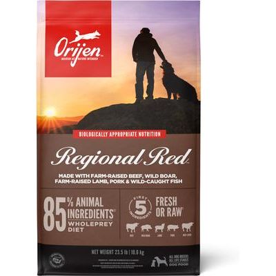 ORIJEN Regional Red Grain-Free Poultry Free High-Protein Dry Dog Food, 23.5-lb bag