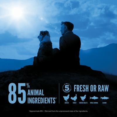 Show full view: ORIJEN Wild Reserve Free-Run Chicken & Grains Dry Dog Food Recipe, 20-lb bag slide 6 of 12