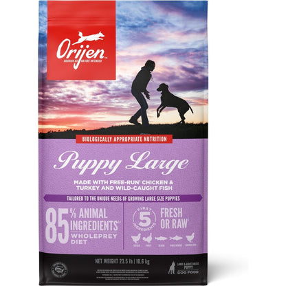 ORIJEN Puppy Large Grain-Free High-Protein Dry Dog Food Barkaroo