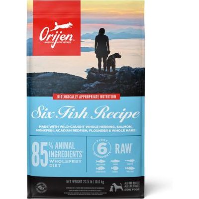 ORIJEN Six Fish Grain-Free Poultry Free High-Protein Dry Dog Food, 23.5-lb bag