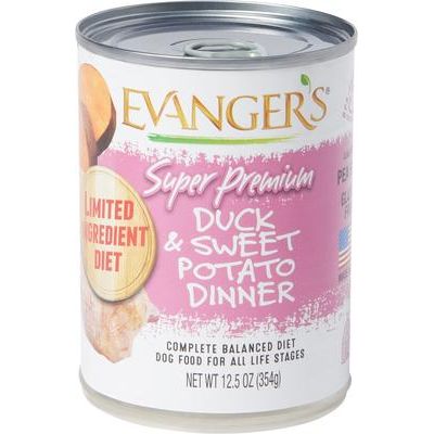 Evanger's Super Premium Duck & Sweet Potato Dinner Canned Dog Food Garver