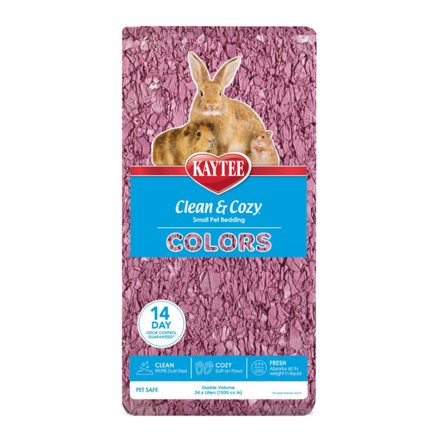 Kaytee Clean & Cozy Colors Bedding Plum, 1ea/24.6 l