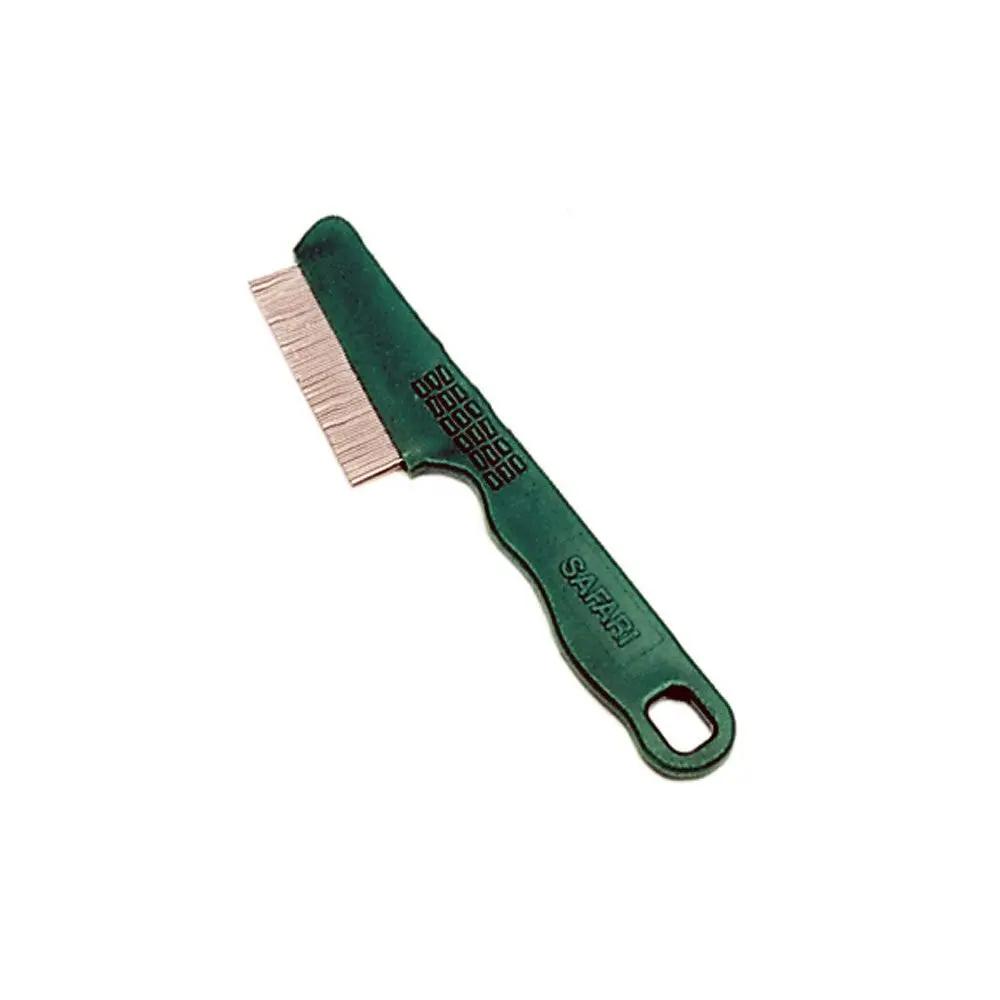 Safari Dog Double Row Flea Combs with Handle Green 1ea Coastal Pet Products