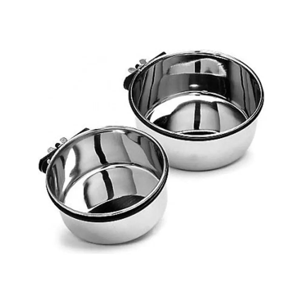 Spot Stainless Steel Coop Cup with Bolt Clamp Silver, 1ea/30 oz Ethical Pet