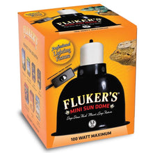 Fluker's Mini Sun Dome Lighting Fixture Black 1ea/5.5 in