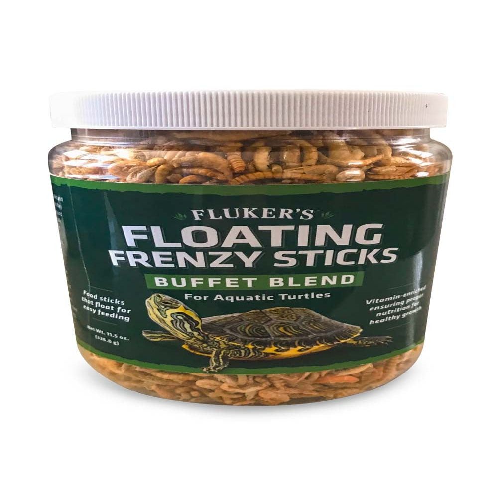 Fluker's Buffet Blend Aquatic Turtles Floating Frenzy Sticks Freeze Dried Food 1ea/11.5 oz