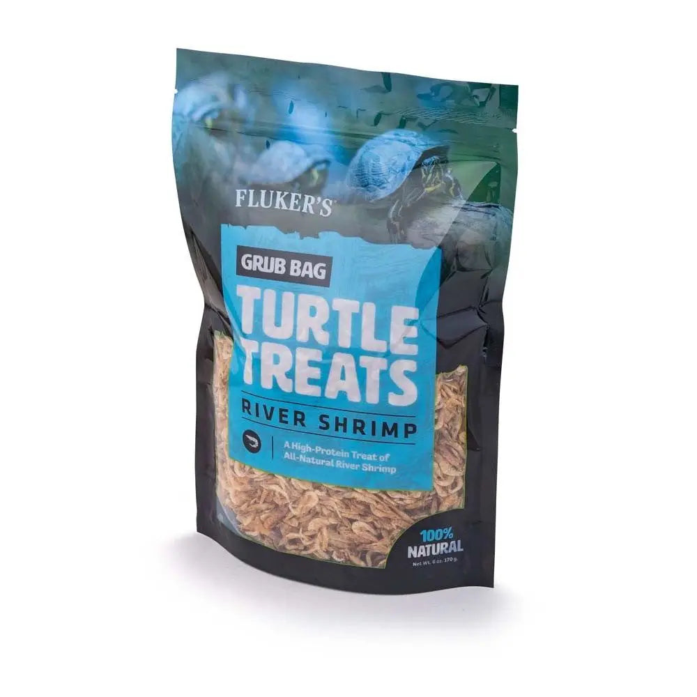 Fluker's Grub Bag Turtle Treat River Shrimp Dry Food 1ea/6 oz Fluker's