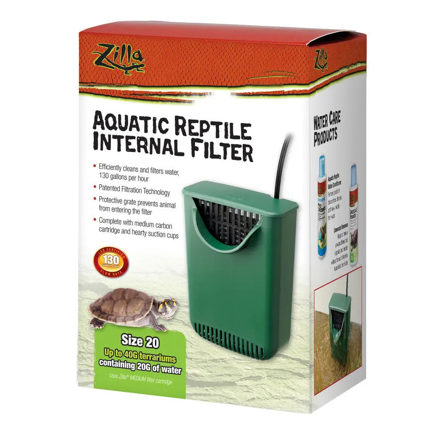 Zilla Aquatic Reptile Internal Filter, 1ea/20 gal Zilla