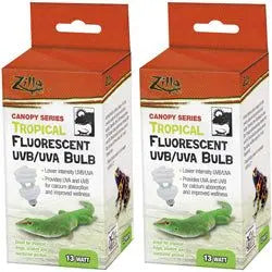 Zilla Canopy Series Fluorescent UVB/UVA Bulbs Tropical 1ea/13 W Zilla