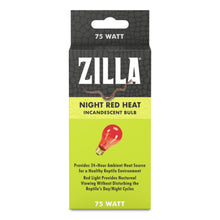 Zilla Incandescent Bulbs Night Red 1ea/75 W